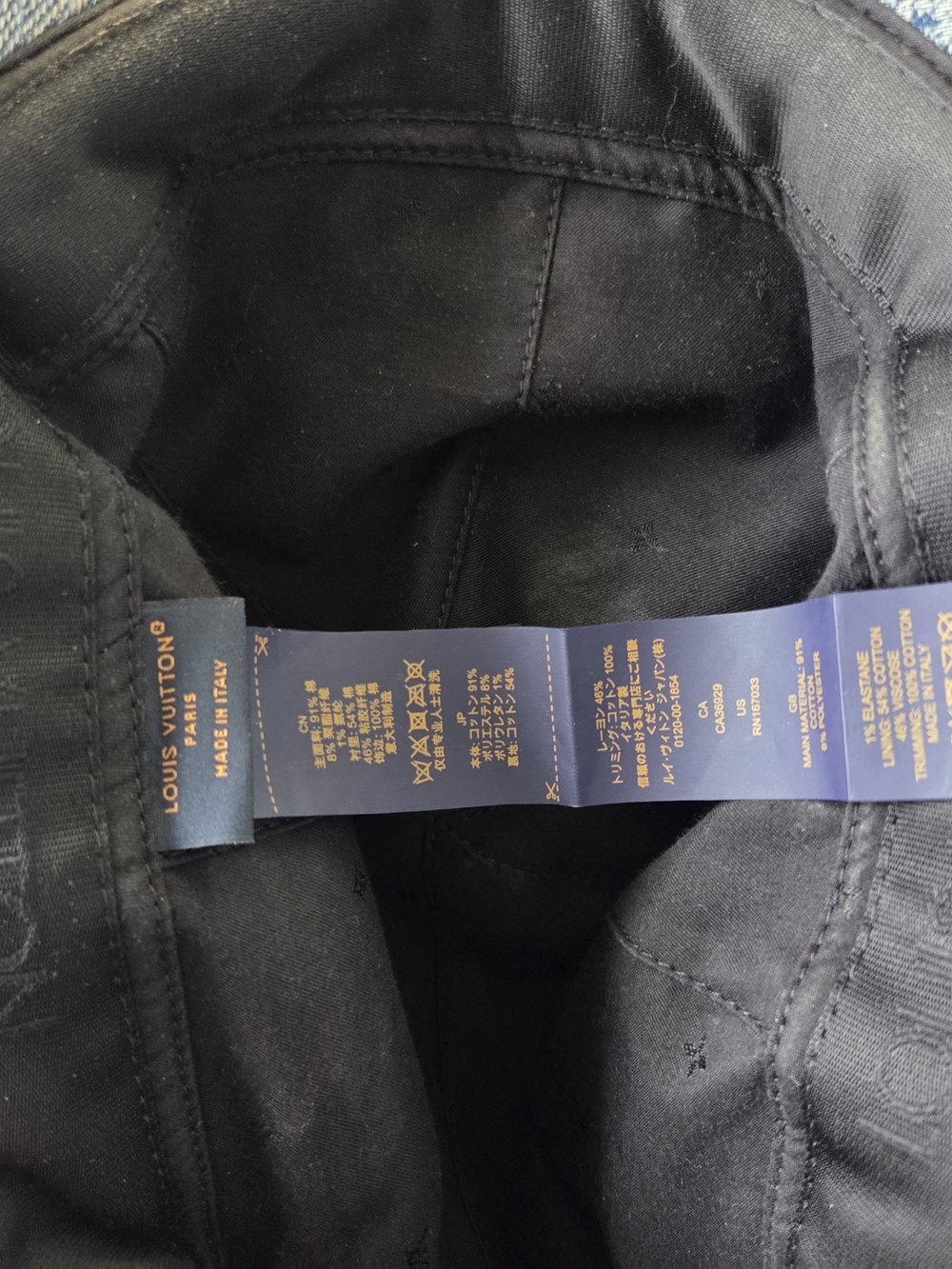 Louis Vuitton  Damier Denim 3D Cap - Picture 8 of 8